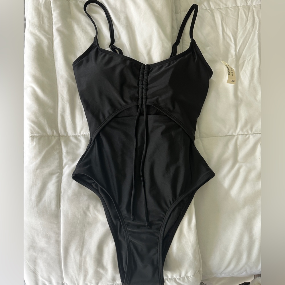 NWT Aéropostale Small Black One-Piece Swimsuit